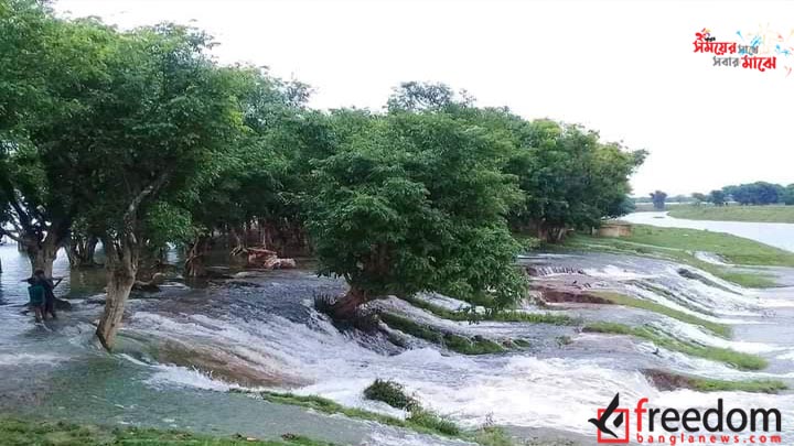 বাঁধ ভেঙে তলিয়ে গেছে গলগলিয়া ও পানার হাওর